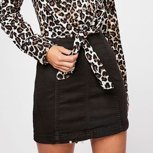 Free People Modern Femme Denim Mini